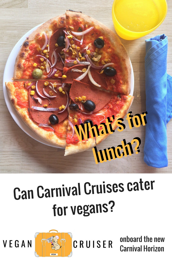 Carnival Cruisers vegan lunch review 