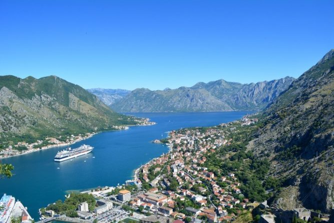 Kotor Bay from above