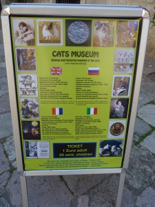 Cats Museum sign