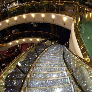 Swarovski staircase MSC Splendida