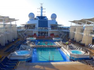 Celebrity Silhoutte pool lido deck