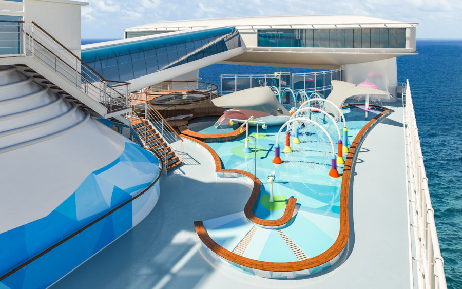 Caribbean Princess refurbishment 2019 Splashpad render