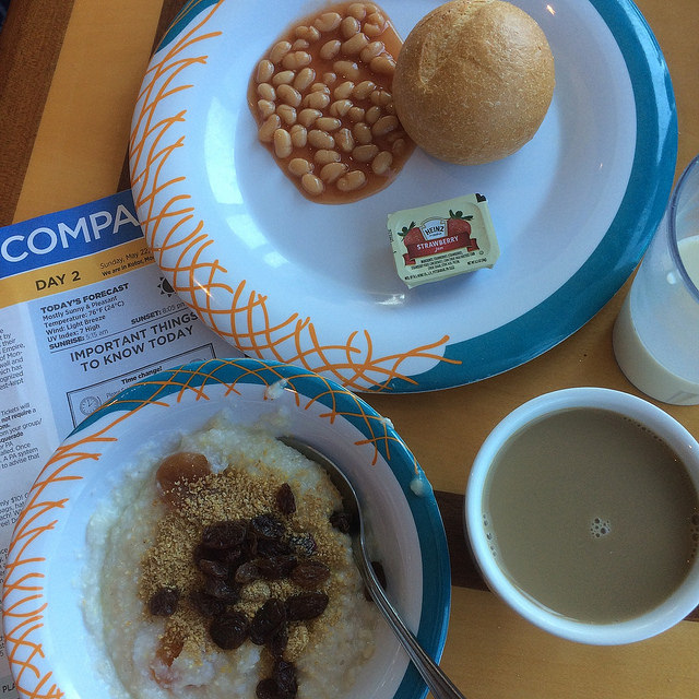 Royal Caribbean Windjammer vegan breakfast