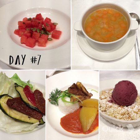 cruise vegan Princess Cruises dinner day 7 on Royal Princess