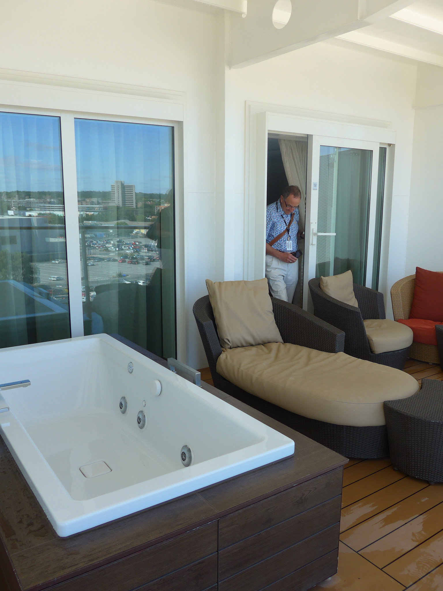 Celebrity Eclipse Penthouse Suite balcony with jacuzzi