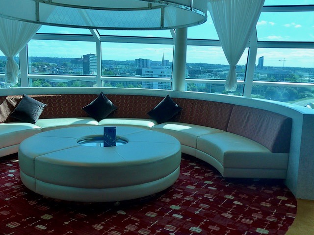 Sky Bar circular sofa Celebrity Eclipse