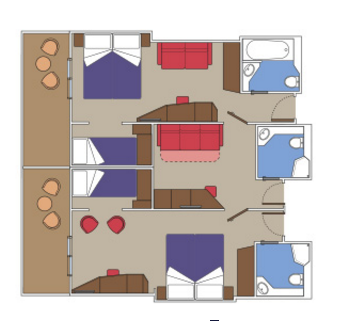 MSC Meraviglia family cabin