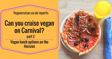 Cruise Vegan Carnival Horizon lunches