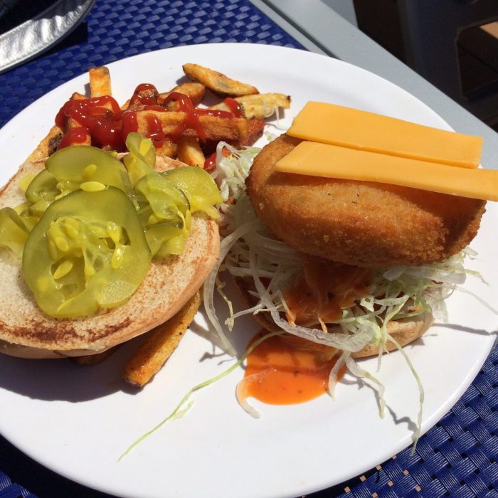 Cruise vegan on Carnival with lunch from Guy's Burger