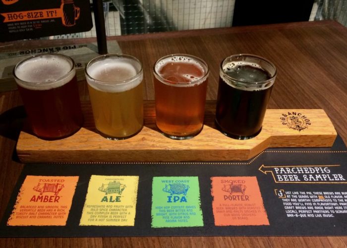 Carnival Cruise Line Vegan beer brewery flight