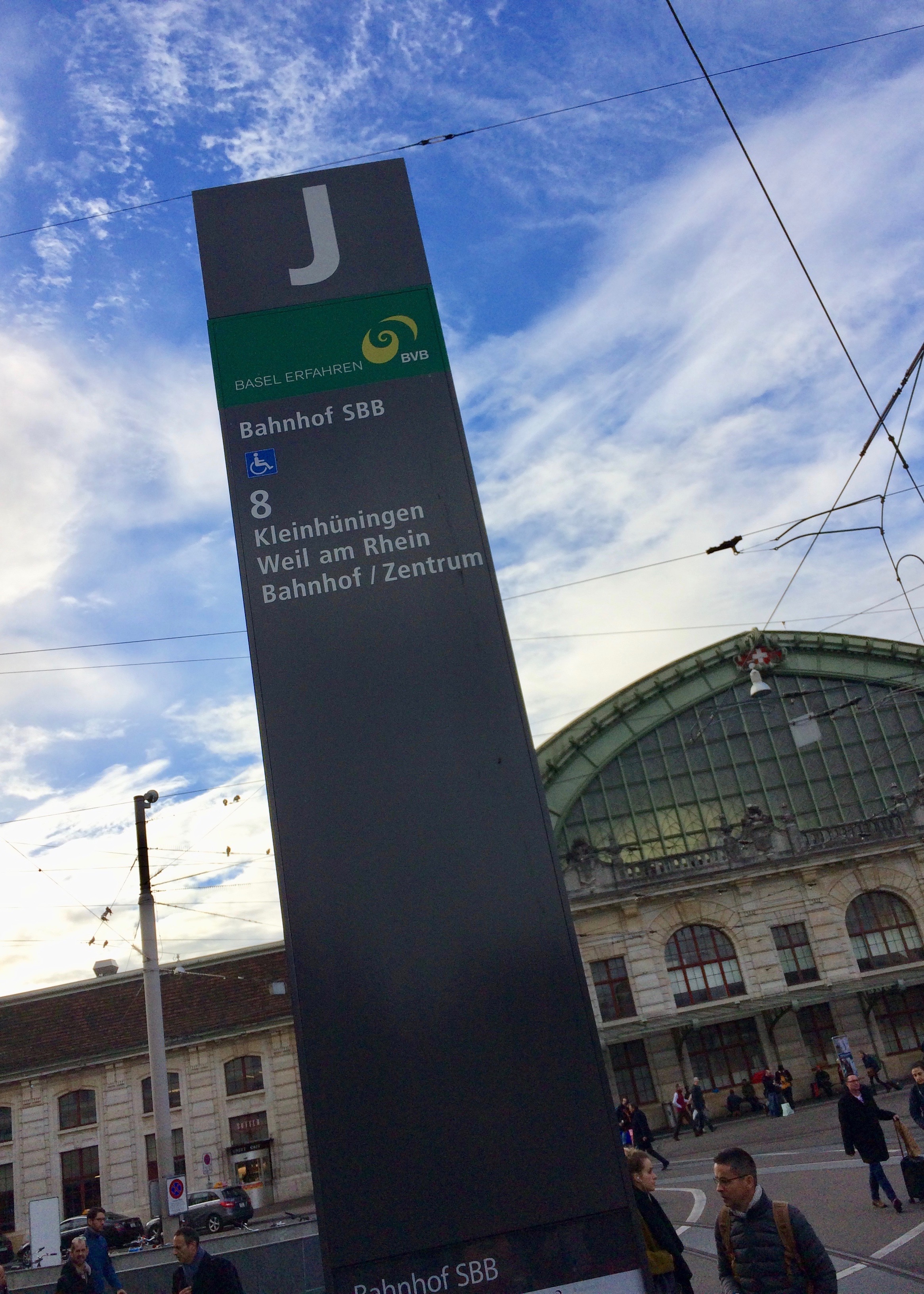 Basel SBB train station tram stop to Klybeck port 