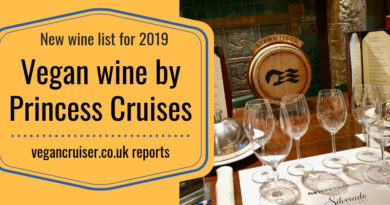 Vegan wine Princess Cruises new list