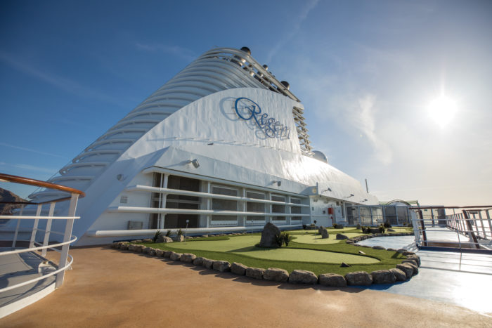 Regent Seven Seas funnel with logo PR image