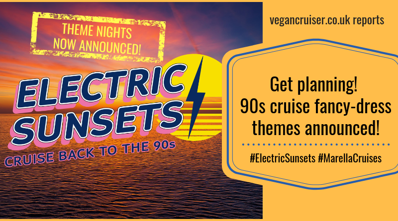 Electric Sunsets Marella 90s cruise themes announcement