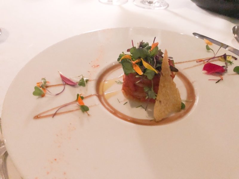 Vegan dish on Paul Gauguin cruises, beautifully plated taken by Tips for Travellers