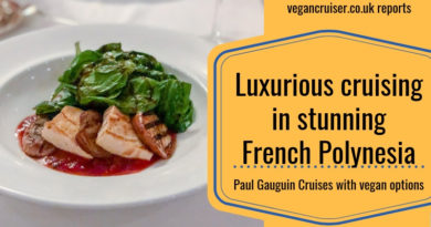 Paul Gauguin vegan menu items blog post featured image