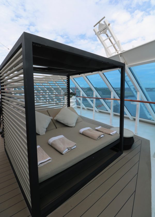 Azamara Journey spa deck bed