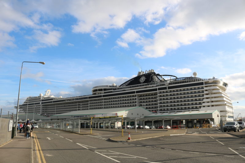 MSC Meraviglia in Southampton port