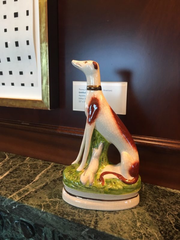 Azamara Journey Drawing Room library dog ornament