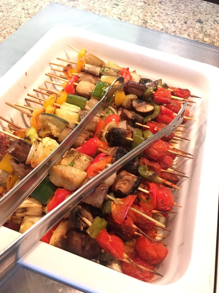 Marella vegan veg skewers