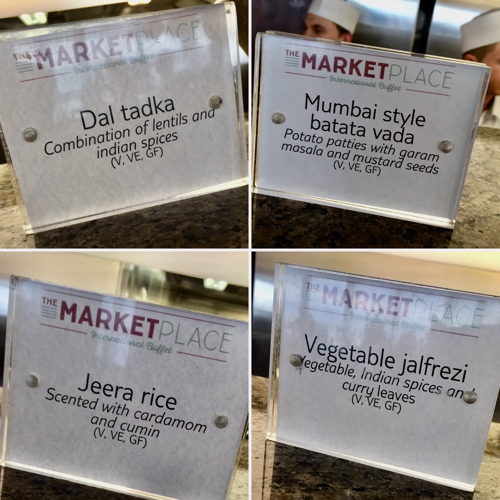 Marella vegan food indian choice in buffet