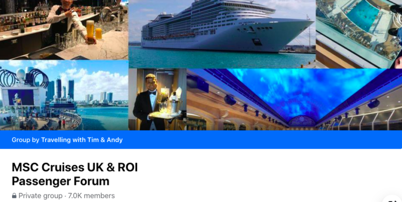 MSC Cruises UK & ROI passenger forum FB