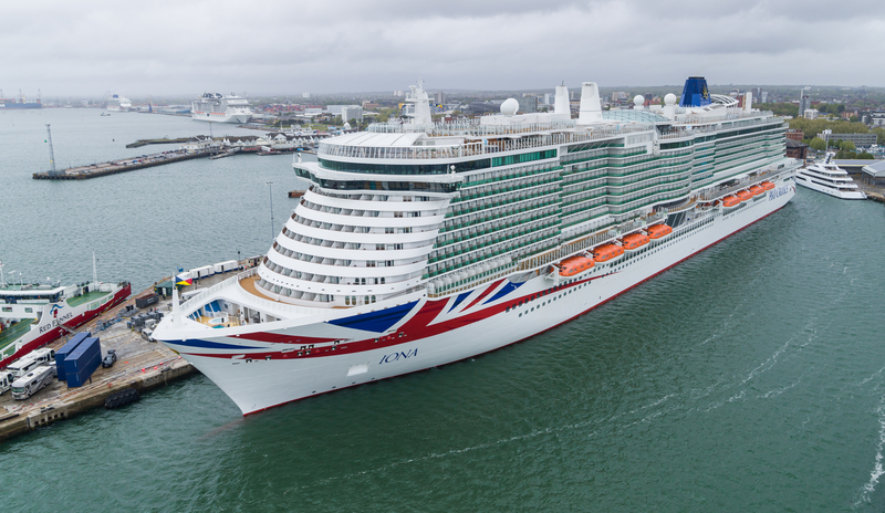 P&O Iona LNG press image greener cruising