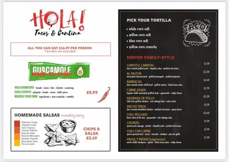 MSC Virtuosa Hola menu vegan options