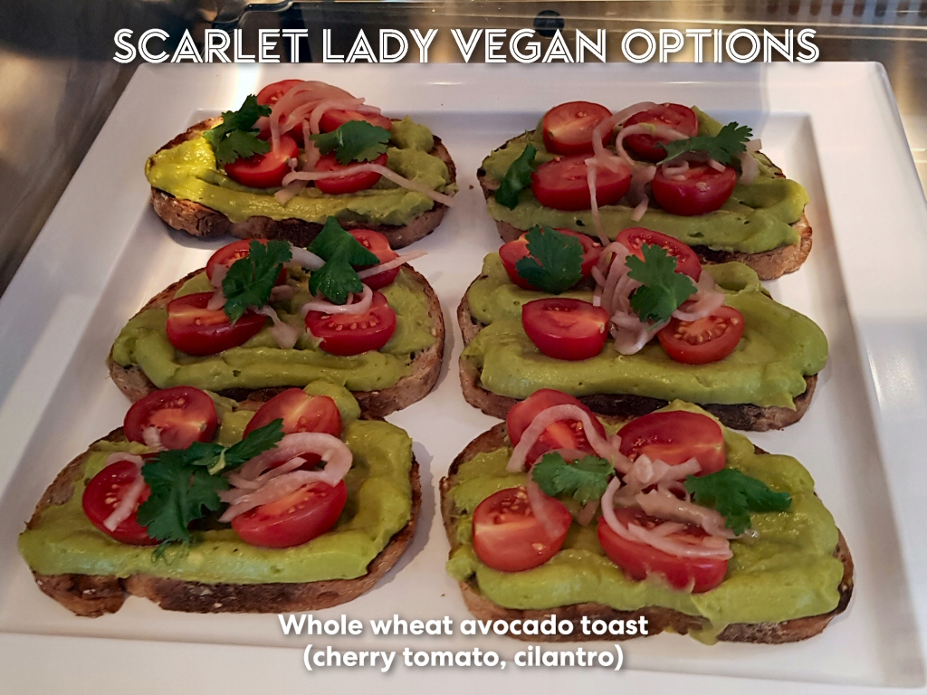 vegan virgin voyages avocado toast