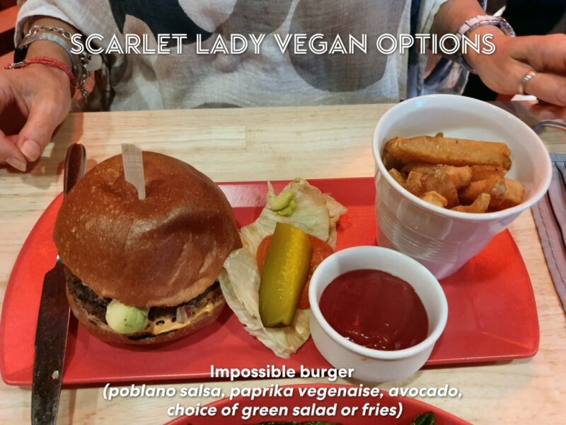 Virgin Voyages Razzle Dazzle vegan Impossible Burger