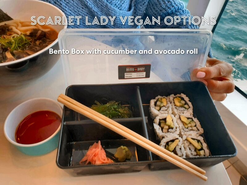 Virgin Voyages Galley vegan sushi Bento