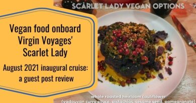 Virgin Voyages Scarlet Lady inaugural cruise vegan food review from August 2021