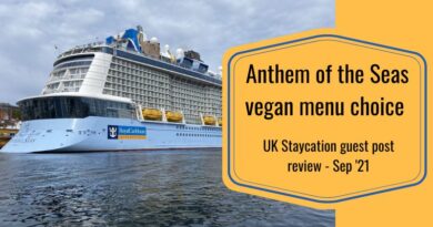 Royal Caribbean Anthem of the Seas vegan menu review guest post featured image