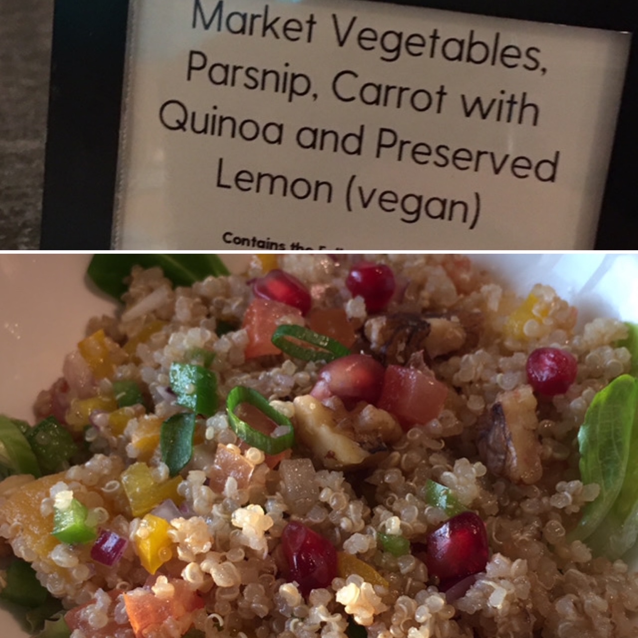 P&O vegan quinoa salad